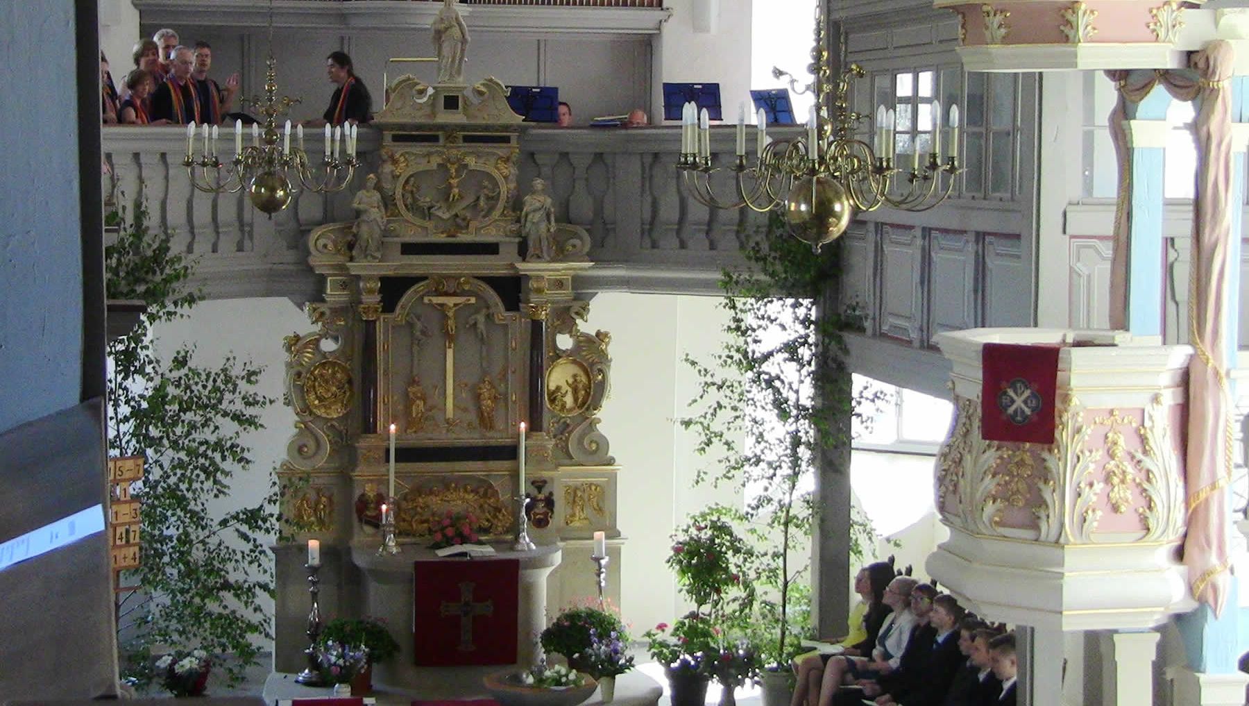 Konfirmation in der Schlosskirche Lockwitz